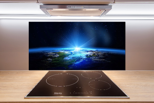 Crédence en verre cuisine Planète Terre