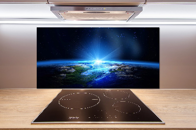 Crédence en verre cuisine Planète Terre