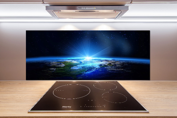 Crédence en verre cuisine Planète Terre