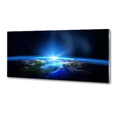 Crédence en verre cuisine Planète Terre