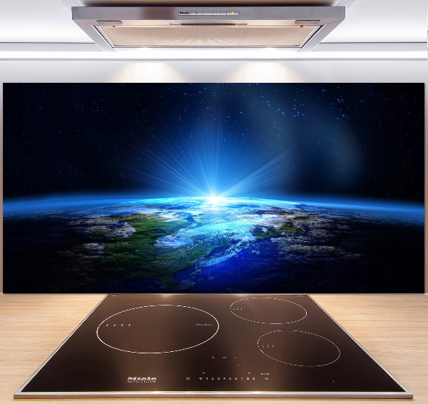 Crédence en verre cuisine Planète Terre