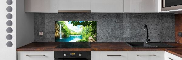 Crédence en verre avec motif Chute d'eau dans la jungle