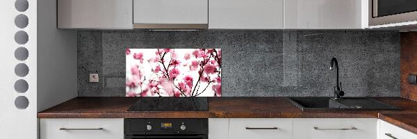Panneau crédence cuisine Fleur de prunier