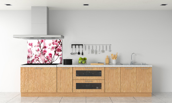 Panneau crédence cuisine Fleur de prunier