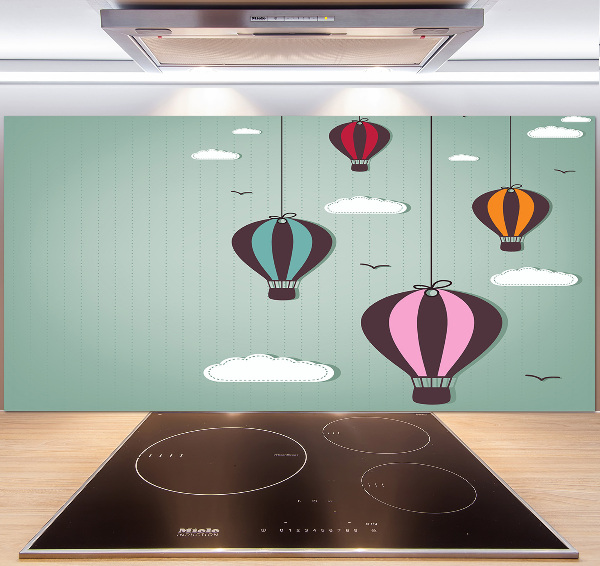 Panneau crédence cuisine Ballons volants