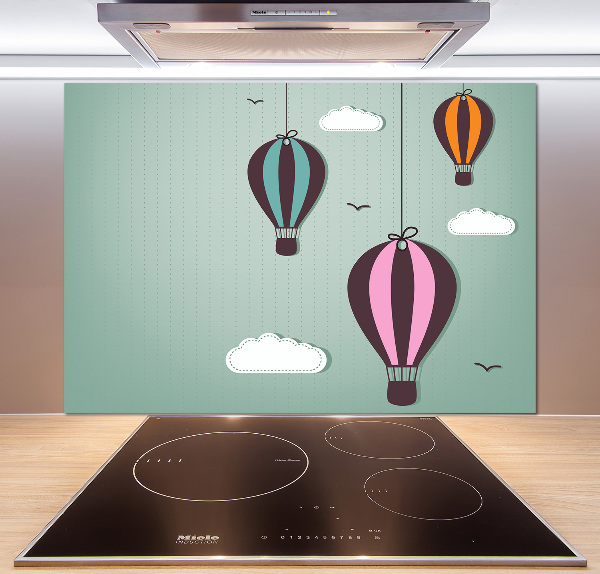 Panneau crédence cuisine Ballons volants