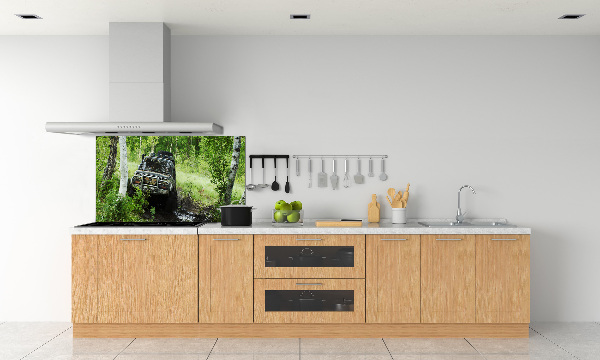 Verre pour crédence Jeep dans la forêt