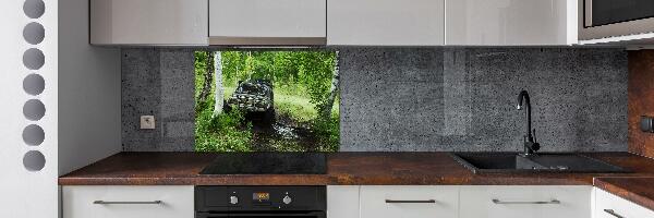 Verre pour crédence Jeep dans la forêt