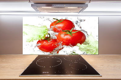 Crédence en verre trempé Tomates et laitue
