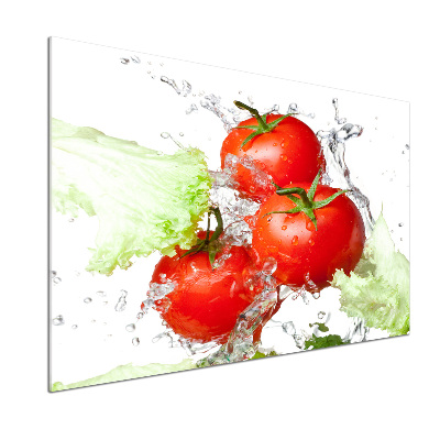Crédence en verre trempé Tomates et laitue