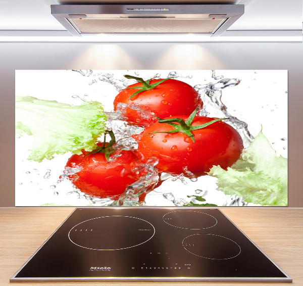 Crédence en verre trempé Tomates et laitue