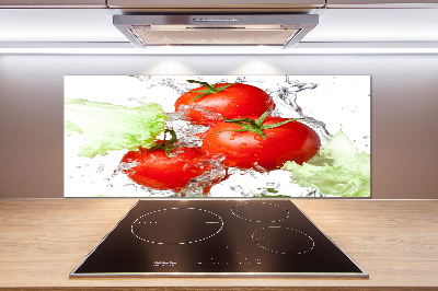 Crédence en verre trempé Tomates et laitue
