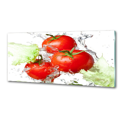 Crédence en verre trempé Tomates et laitue