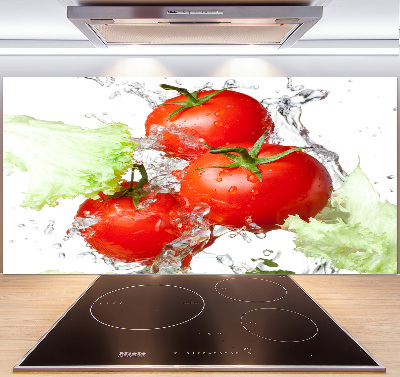 Crédence en verre trempé Tomates et laitue