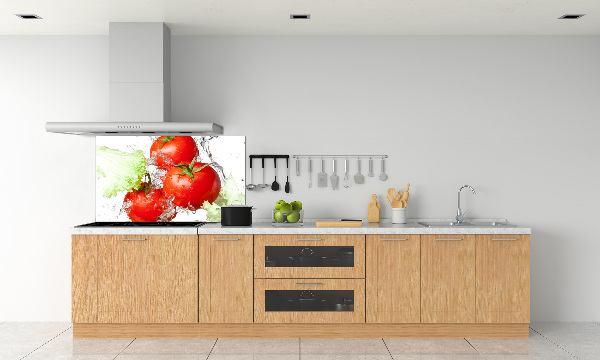 Crédence en verre trempé Tomates et laitue