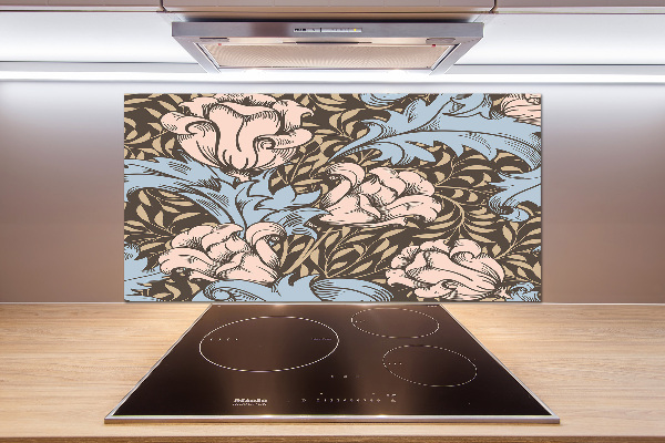Crédence en verre trempé Motif floral
