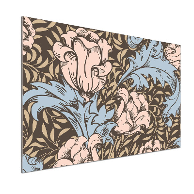 Crédence en verre trempé Motif floral