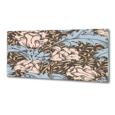 Crédence en verre trempé Motif floral
