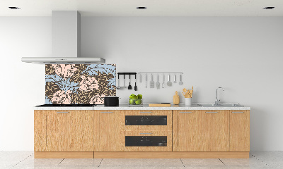 Crédence en verre trempé Motif floral