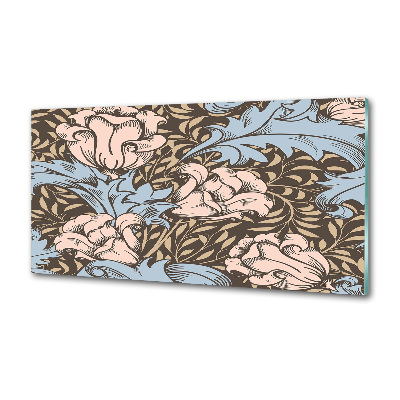 Crédence en verre trempé Motif floral