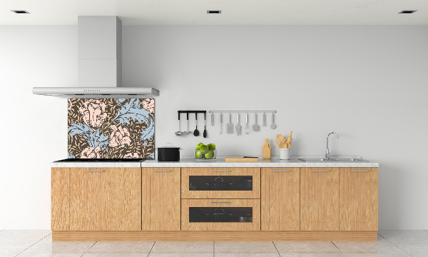 Crédence en verre trempé Motif floral