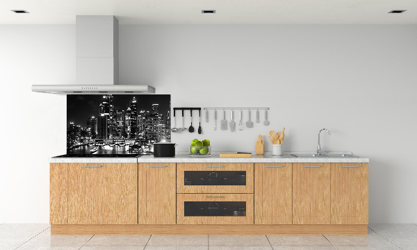 Crédence cuisine en verre Sydney la nuit