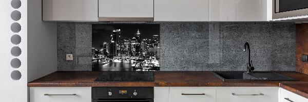 Crédence cuisine en verre Sydney la nuit