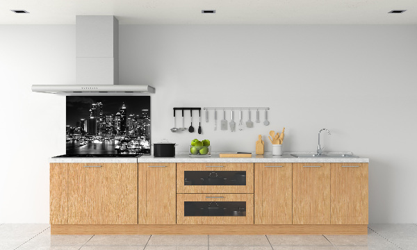Crédence cuisine en verre Sydney la nuit