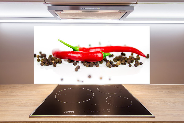 Panneau crédence cuisine Piment et poivre