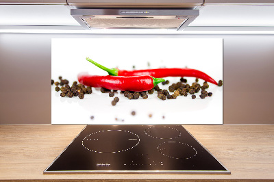 Panneau crédence cuisine Piment et poivre