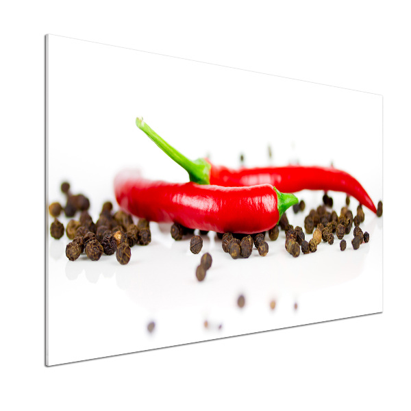 Panneau crédence cuisine Piment et poivre
