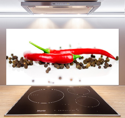 Panneau crédence cuisine Piment et poivre