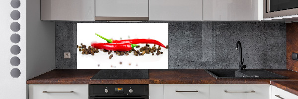 Panneau crédence cuisine Piment et poivre