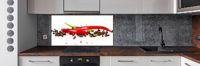 Panneau crédence cuisine Piment et poivre