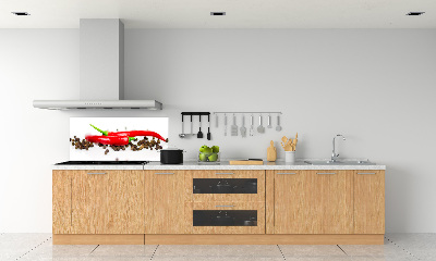 Panneau crédence cuisine Piment et poivre