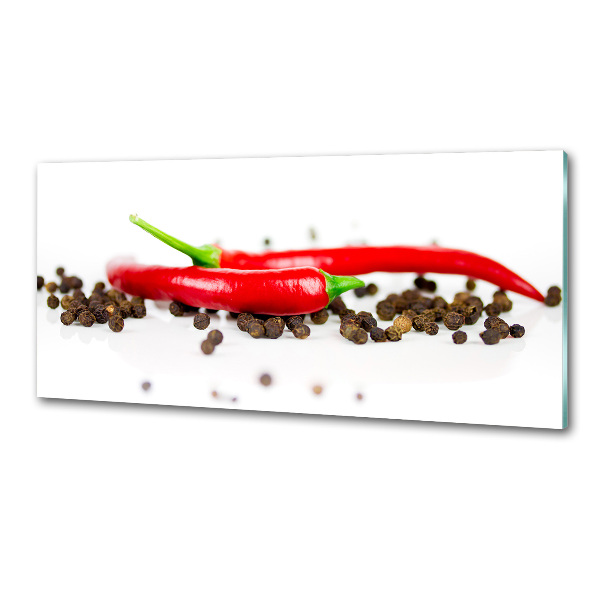 Panneau crédence cuisine Piment et poivre