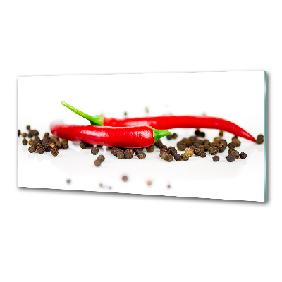 Panneau crédence cuisine Piment et poivre