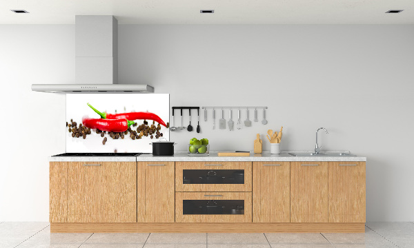 Panneau crédence cuisine Piment et poivre