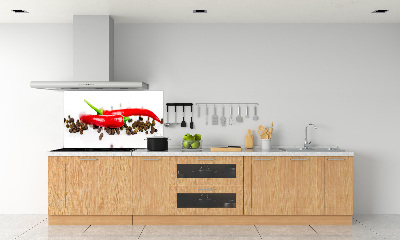 Panneau crédence cuisine Piment et poivre