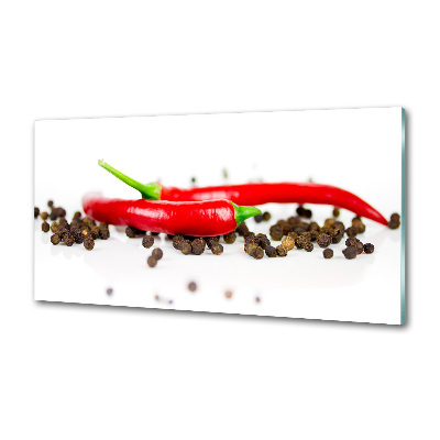 Panneau crédence cuisine Piment et poivre