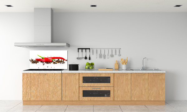 Panneau crédence cuisine Piment et poivre