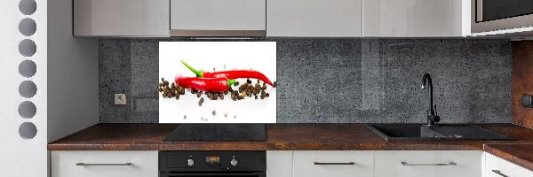 Panneau crédence cuisine Piment et poivre