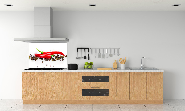 Panneau crédence cuisine Piment et poivre