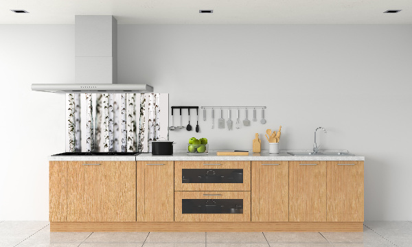 Crédence cuisine en verre Troncs de bouleau