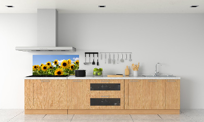 Crédence en verre avec motif Tournesols