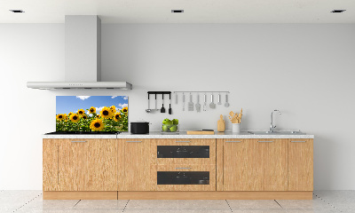 Crédence en verre avec motif Tournesols