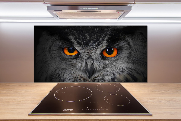 Panneaux muraux cuisine Oeil de hibou diabolique