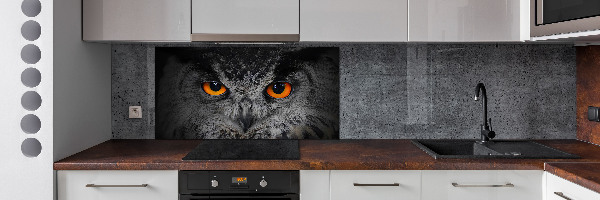 Panneaux muraux cuisine Oeil de hibou diabolique