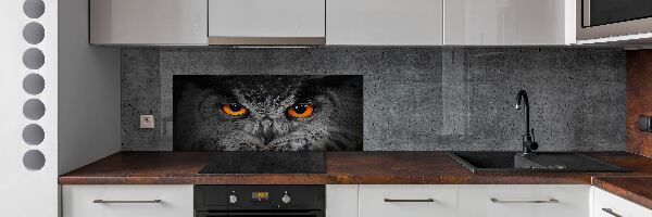 Panneaux muraux cuisine Oeil de hibou diabolique
