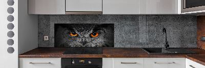 Panneaux muraux cuisine Oeil de hibou diabolique
